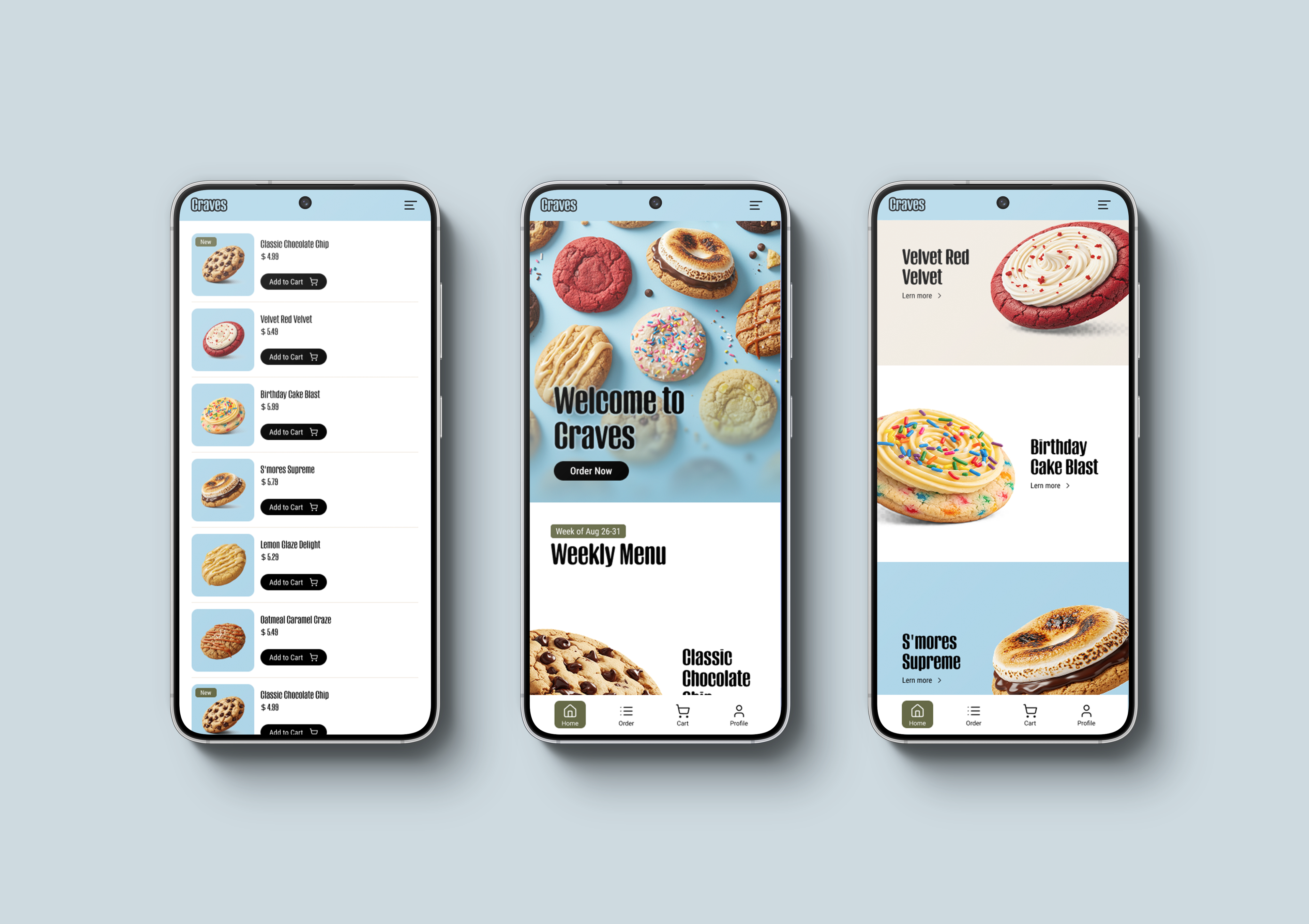 Craves - Gourmet Cookie Delivery App